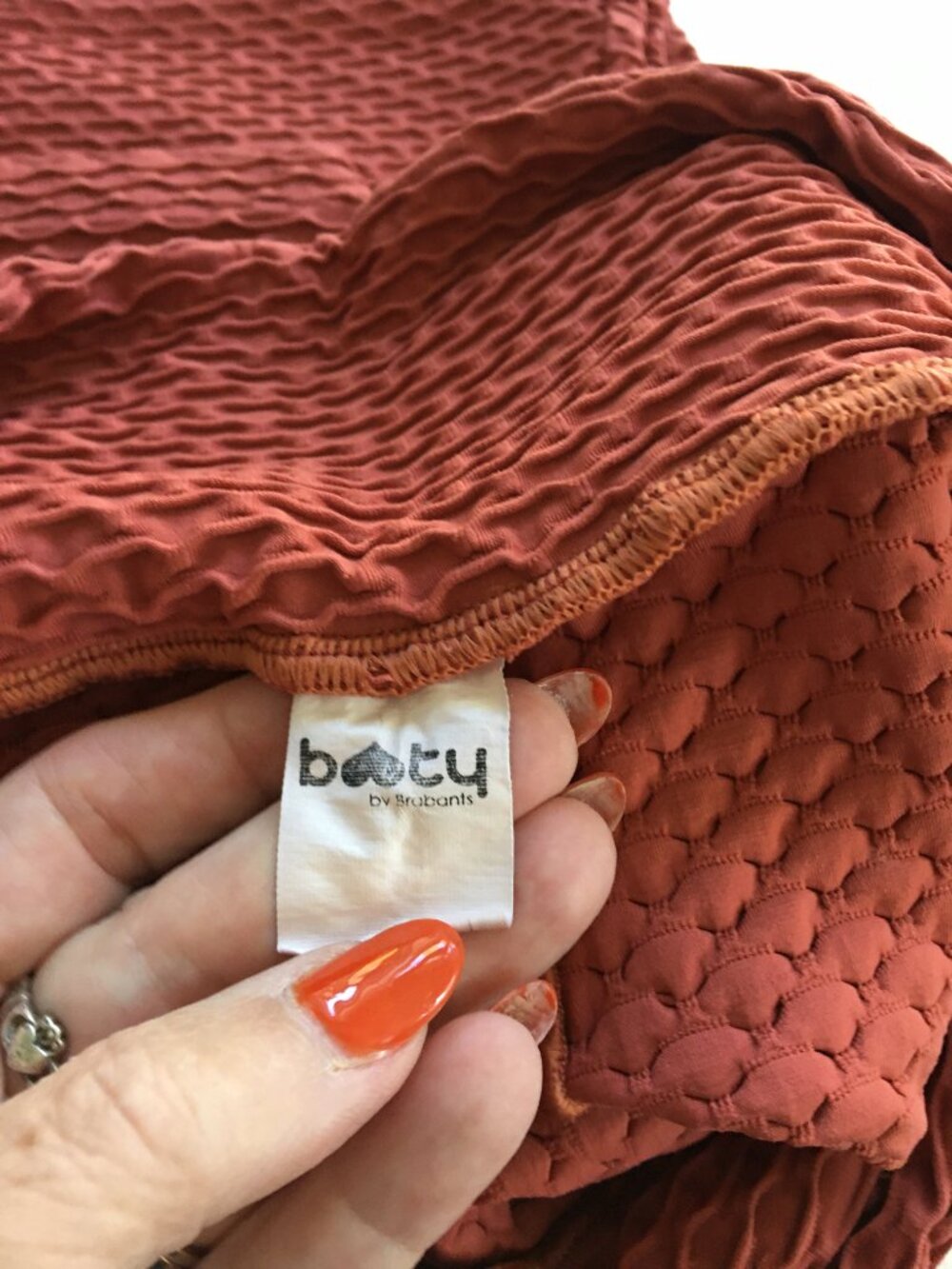 Booty by Brabants [BBB] Croco Curvy Leggings Rust Colored - Picture 5 of 6